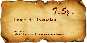 Tauer Szilveszter névjegykártya